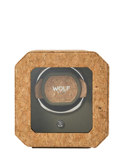 WOLF Cortica Natural Cork 1 Module Watch Winder, Natural Cork