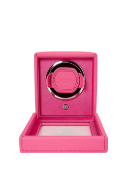 WOLF Cub Vegan Leather 1 Module Watch Winder - view 2, Tutti Frutti Pink