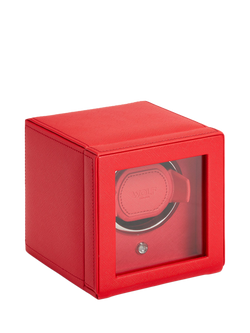 WOLF Cub Vegan Leather 1 Module Watch Winder - view 2, Tutti Frutti Red