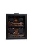 WOLF Roadster 4 Module Vegan Leather Watch Winder, Black