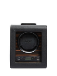 WOLF Roadster 1 Module Vegan Leather Watch Winder, Black