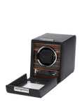 WOLF Roadster 1 Module Vegan Leather Watch Winder, Black