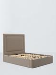 John Lewis Eaton Ottoman Storage Upholstered Bed Frame, Double, Soft Touch Chenille Mole