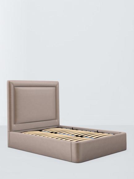 John Lewis Eaton Ottoman Storage Upholstered Bed Frame, Super King Size, Heritage Mink