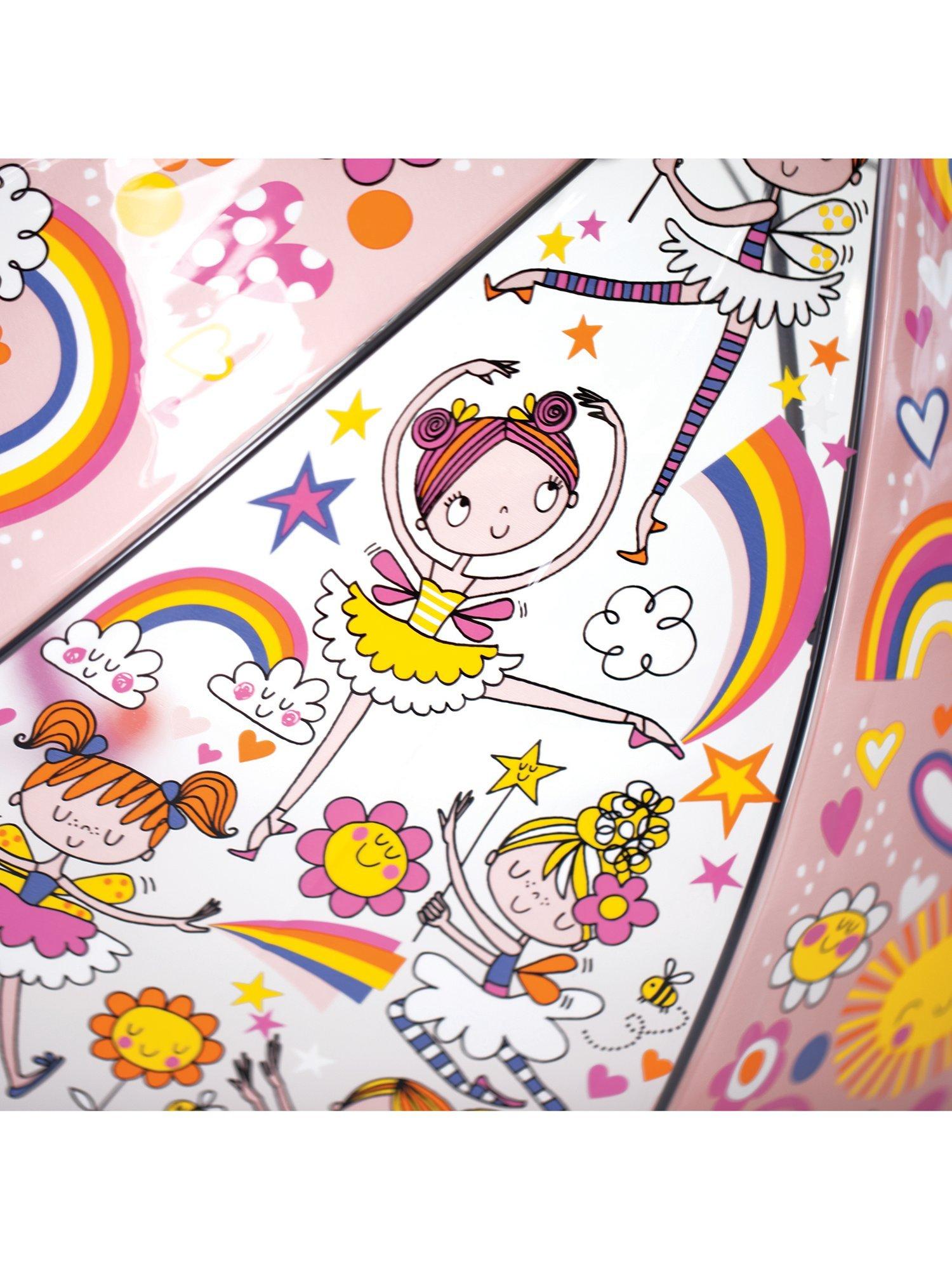 Product image 3 of 8, which shows Rachel Ellen Kids' Fairy Ballerina Umbrella, Multi