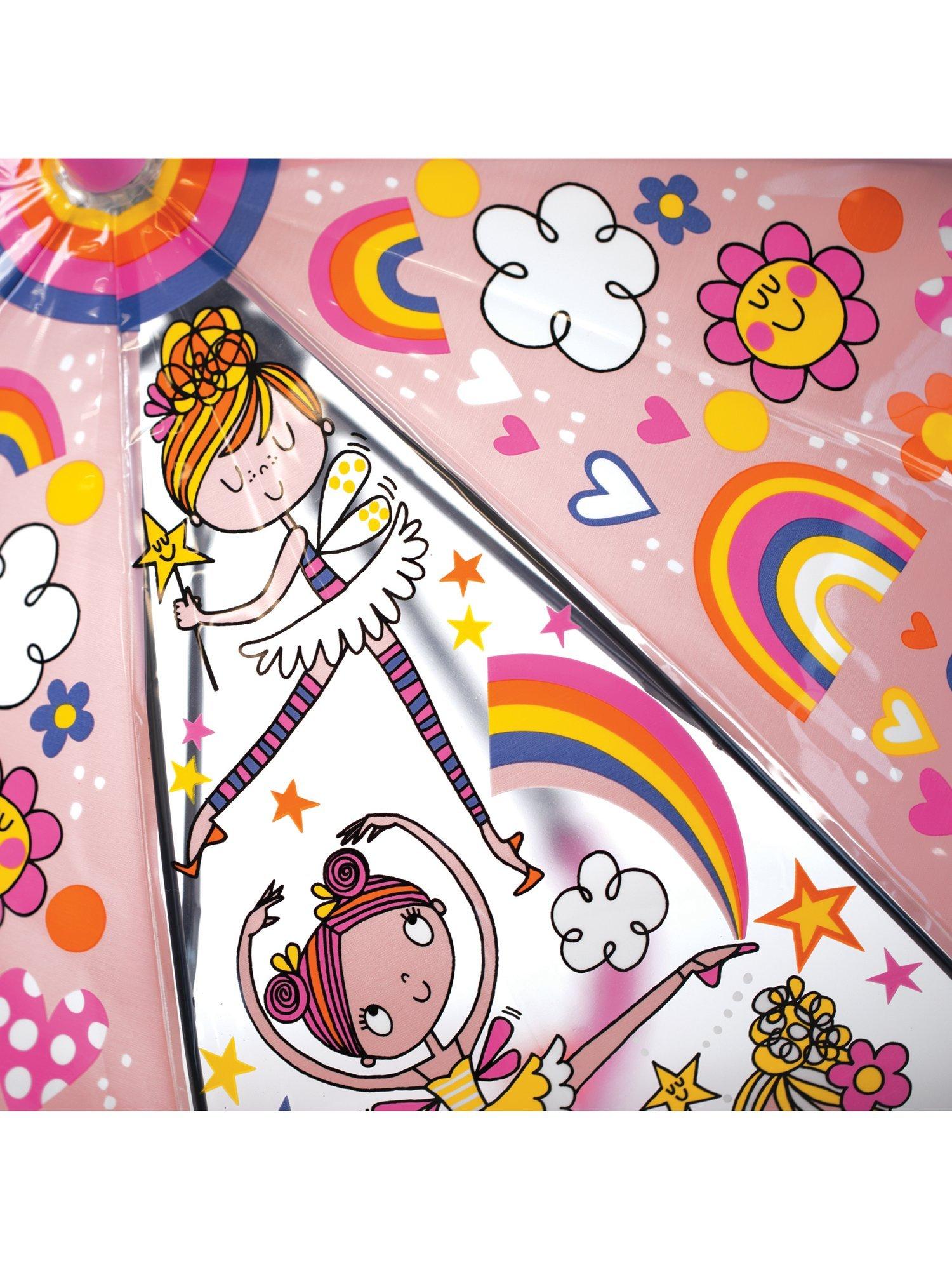 Product image 4 of 8, which shows Rachel Ellen Kids' Fairy Ballerina Umbrella, Multi