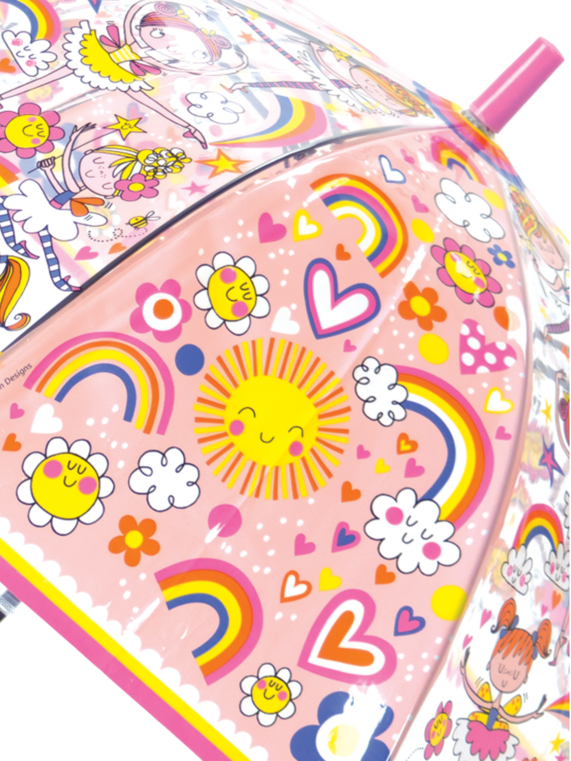 Product image 7 of 8, which shows Rachel Ellen Kids' Fairy Ballerina Umbrella, Multi