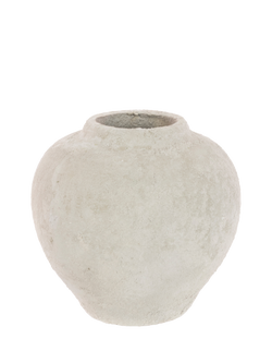 Floralsilk Rustic Stoneware Vase, H18cm, Stone - view 2, Stone