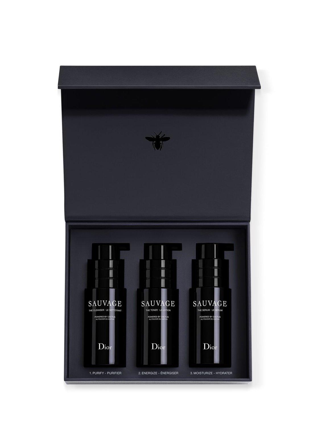 Product image 1 of 5, which shows DIOR Sauvage Men's Skincare Ritual Gift Set