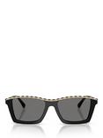CHANEL Polarised Rectangular Sunglasses CH5548Q, Black