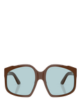 Miu Miu A07S24 Square Sunglasses, Brown