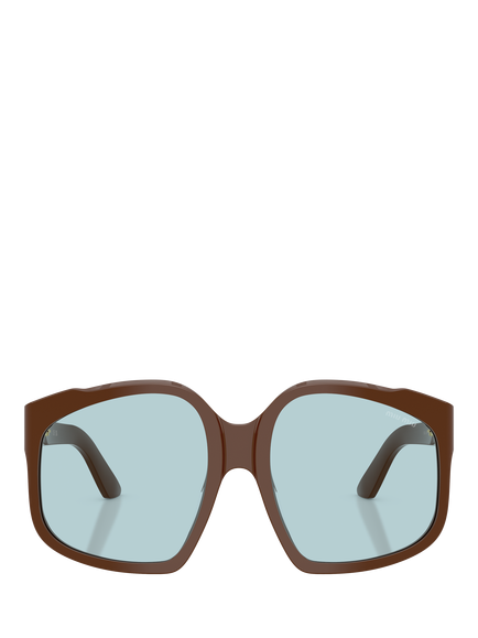 Miu Miu A07S24 Square Sunglasses, Brown - view 2, Brown