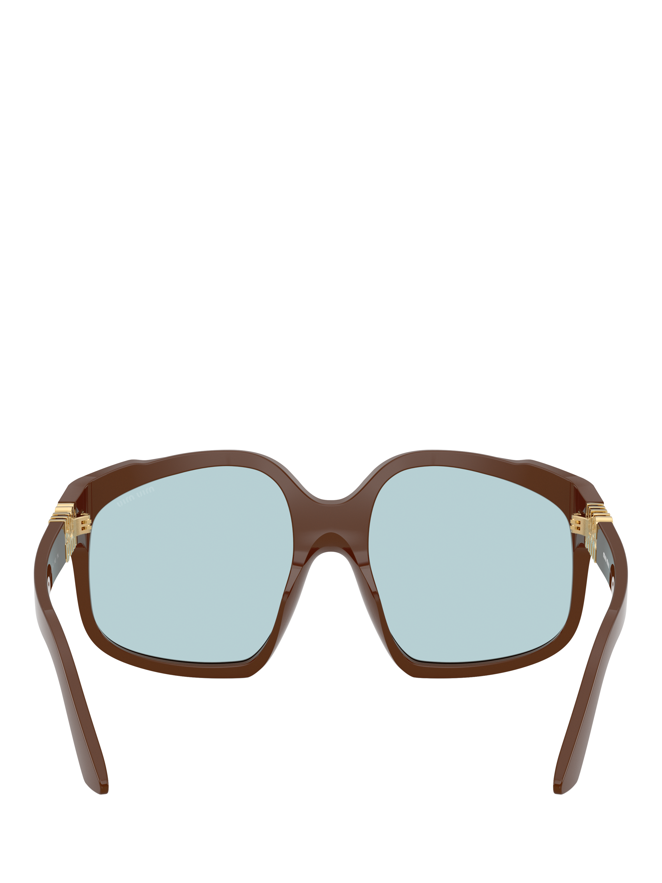 Product image 4 of 5, which shows Miu Miu A07S24 Square Sunglasses, Brown