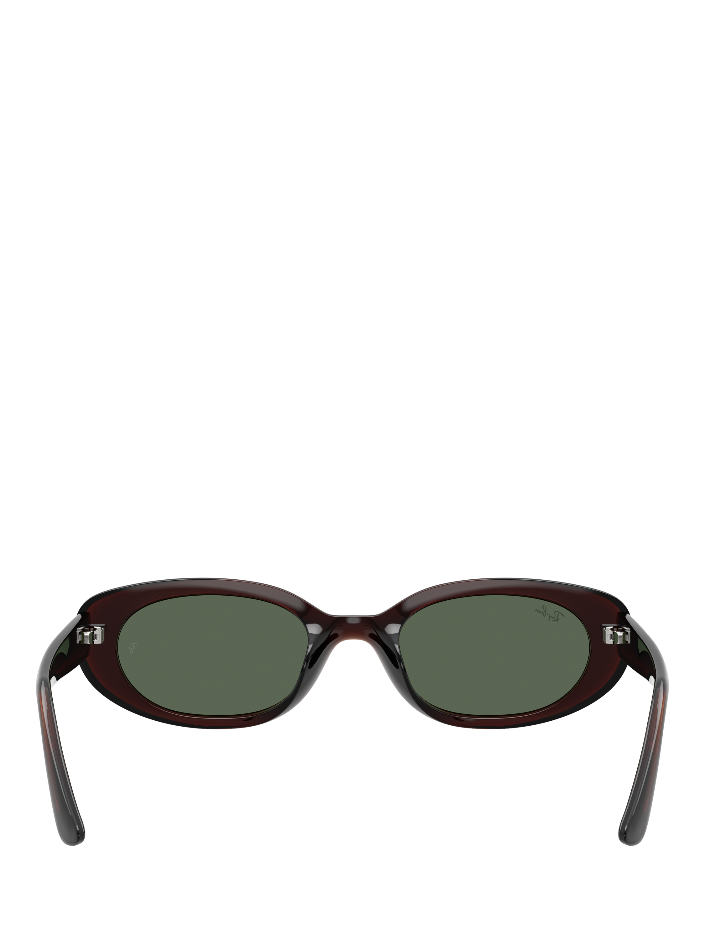 Product image 4 of 6, which shows Ray-Ban RB4441 Unisex Oval Sunglasses, Brown/Green