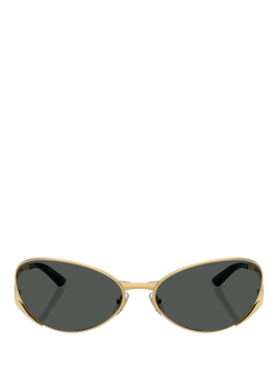 Versace VE2285 Unisex Oval Sunglasses - view 2, Gold/Grey