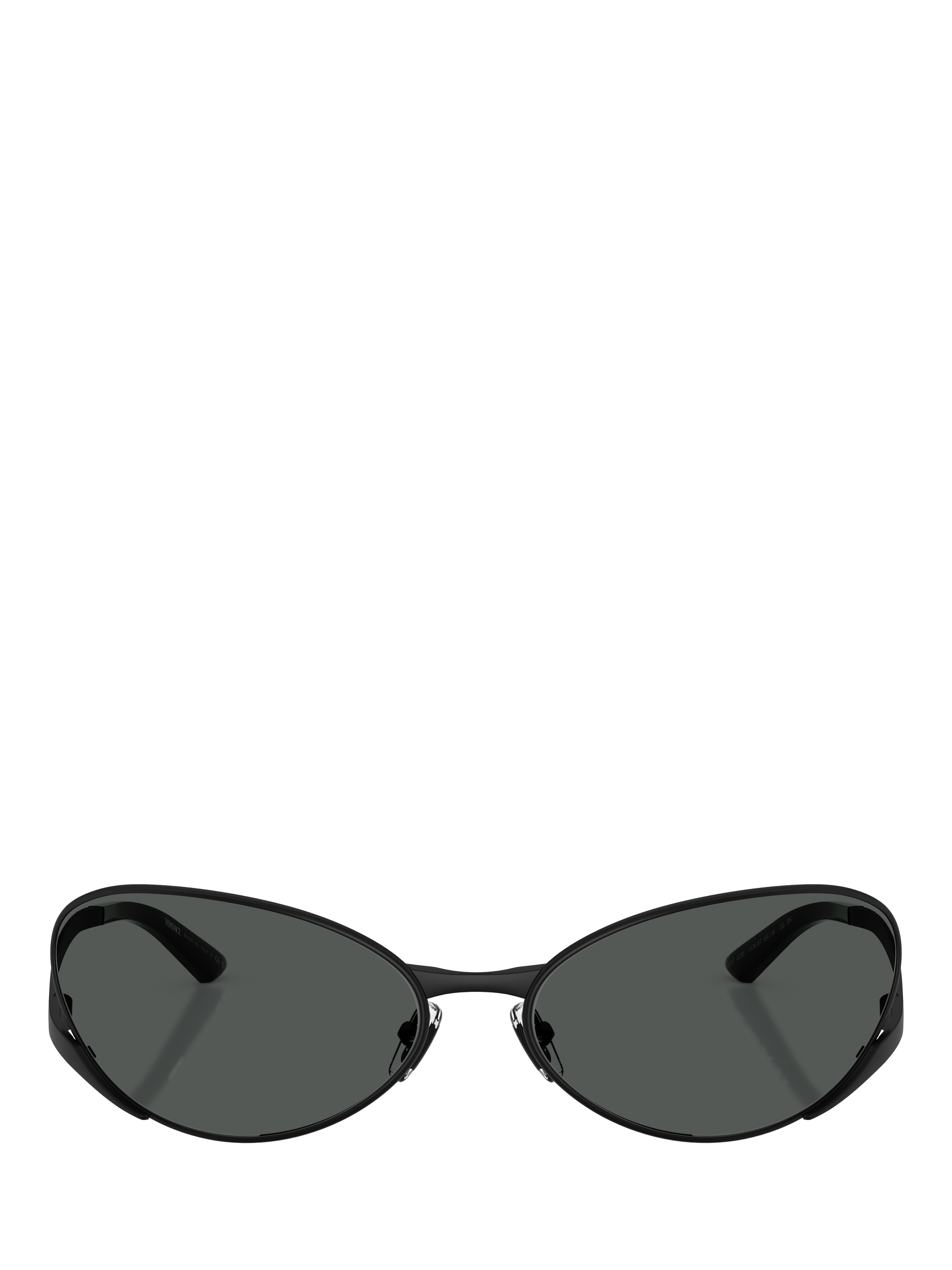Product image 2 of 5, which shows Versace VE2285 Unisex Oval Sunglasses, Black/Grey