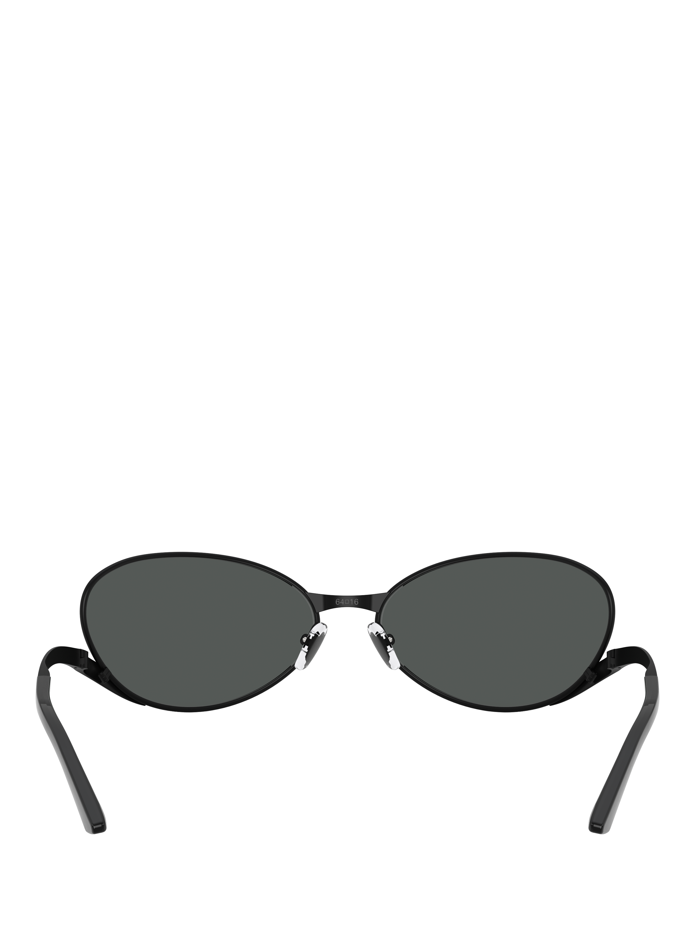 Product image 4 of 5, which shows Versace VE2285 Unisex Oval Sunglasses, Black/Grey