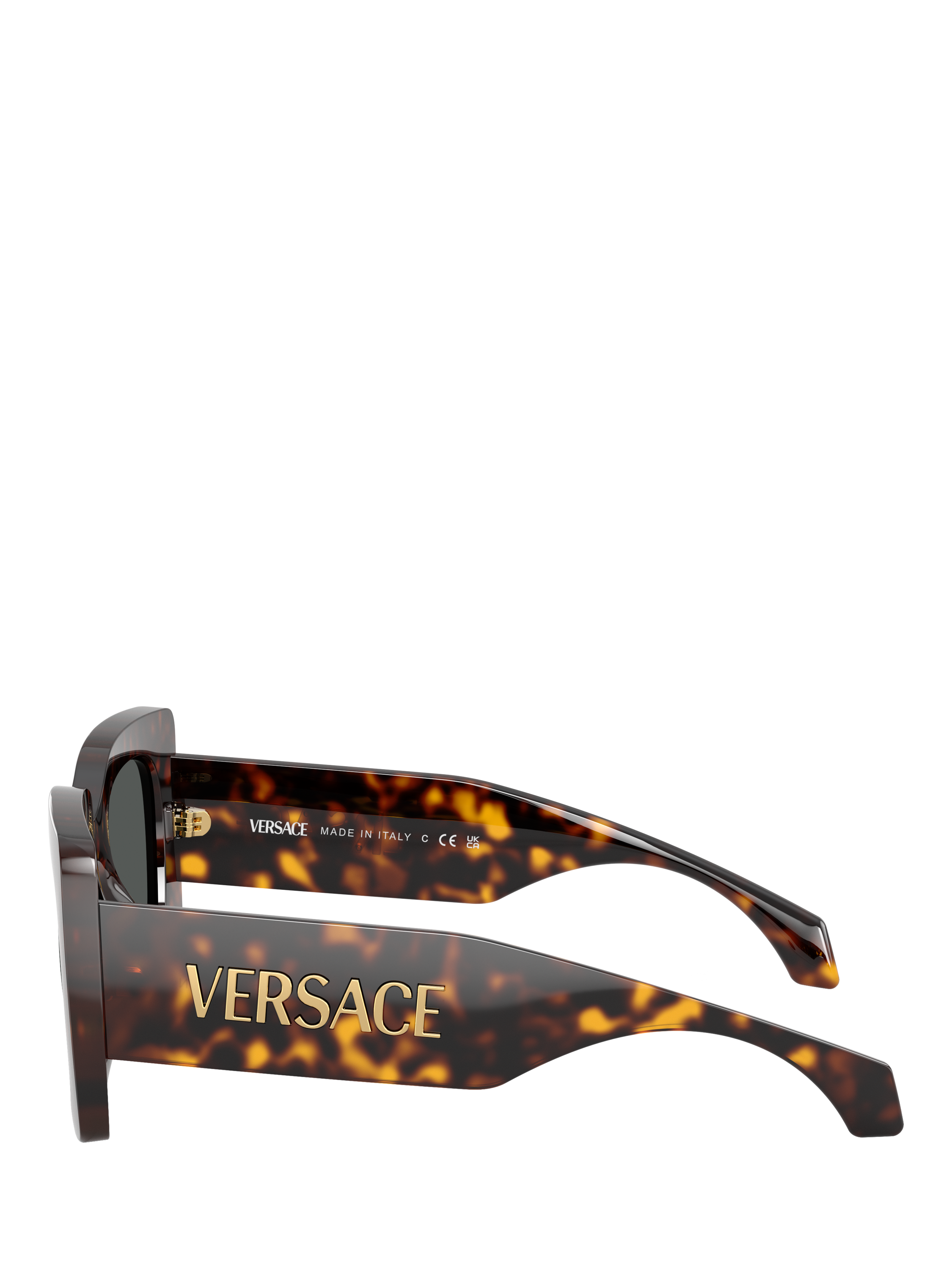 Product image 3 of 5, which shows Versace VE4496U Women's Signature Square Sunglasses, Tortoise/Grey