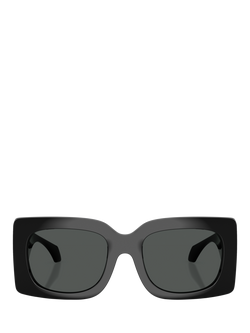 Versace VE4496 Women's Square Sunglasses, Black/Grey - view 2, Black/Grey