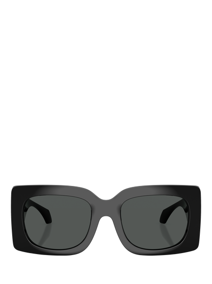 Versace VE4496 Women's Square Sunglasses, Black/Grey - view 2, Black/Grey