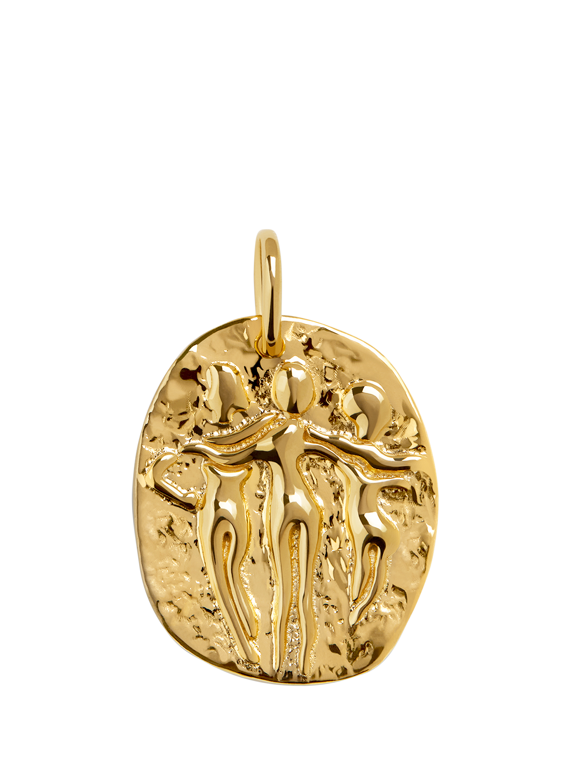 Product image 1 of 2, which shows Monica Vinader Sisterhood Pendant, Gold
