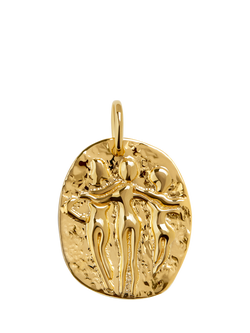 Monica Vinader Sisterhood Pendant, Gold, Gold