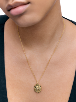 Monica Vinader Sisterhood Pendant, Gold - view 2, Gold