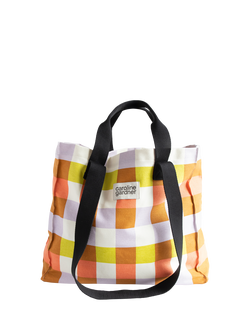 Caroline Gardner Check Tote Bag, Multi, Multi