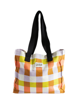 Caroline Gardner Check Tote Bag, Multi - view 2, Multi
