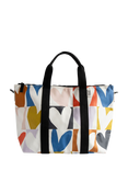 Caroline Gardner Check Heart Weekend Bag, Multi