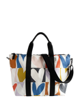 Caroline Gardner Check Heart Weekend Bag, Multi