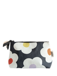 Caroline Gardner Flower Make Up Clutch Bag, Charcoal