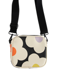 Caroline Gardner Flower Camera Bag, Charcoal