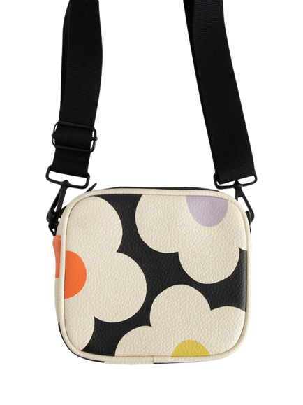 Caroline Gardner Flower Camera Bag, Charcoal - view 2, Charcoal