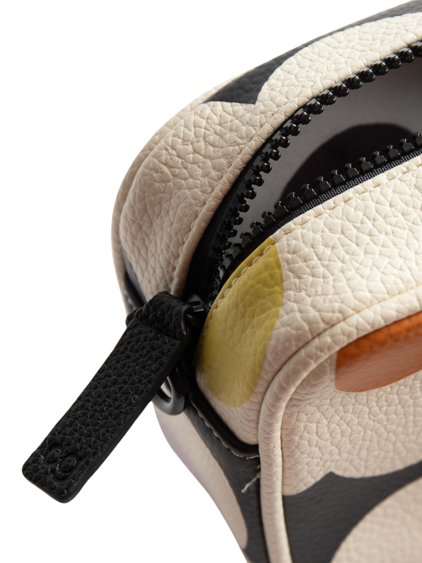 Product image 3 of 3, which shows Caroline Gardner Flower Camera Bag, Charcoal