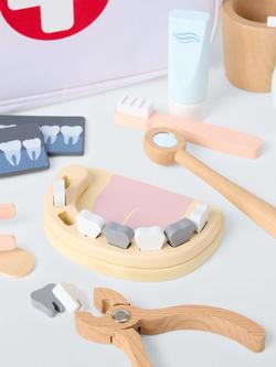 John Lewis Wooden Dentist Kit - view 2, Multi
