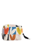 Caroline Gardner Check Heart Makeup Bag, Multi