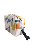Caroline Gardner Check Heart Makeup Bag, Multi