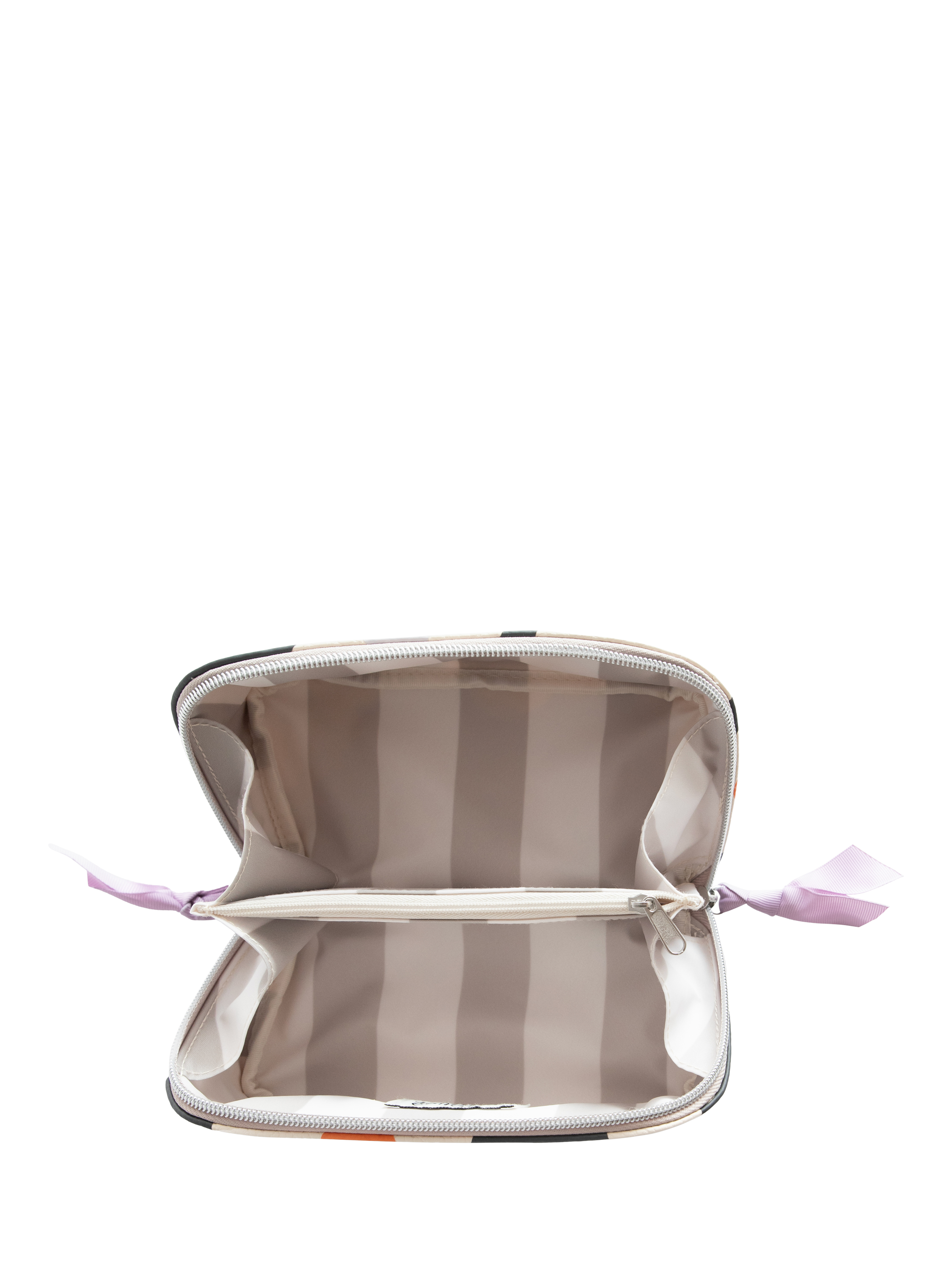 Product image 3 of 4, which shows Caroline Gardner Flower Wash Bag, Charcoal