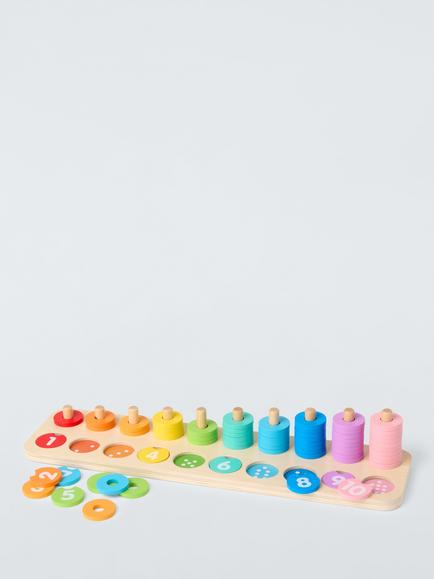 John Lewis Wooden Counting Stackers, Multi