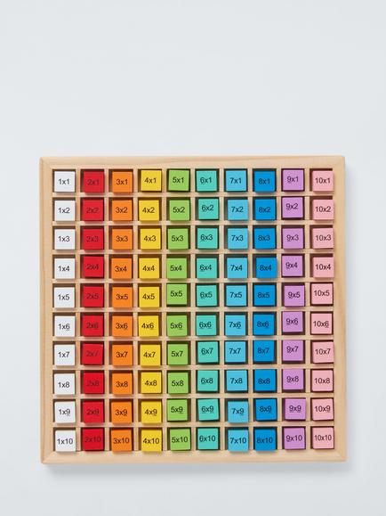 John Lewis Wooden Multiplication Blocks, Multi