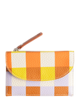 Caroline Gardner Check Coin Purse, Multi