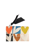 Caroline Gardner Check Heart Card Holder, Multi
