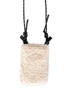 Caroline Gardner Borg Phone Bag, Natural, Natural