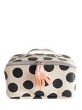 Caroline Gardner Monochrome Dot Wash Bag, Mono