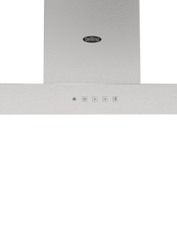 Belling 444411665 T-Shaped Chimney Cooker Hood, Stainless Steel - view 2, Stainless Steel