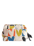 Caroline Gardner Check Heart Wash Bag, Multi