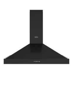Belling 444411673 Chimney Cooker Hood, Black, Black