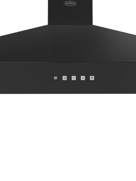 Belling 444411673 Chimney Cooker Hood, Black - view 2, Black