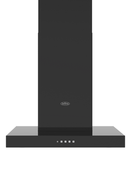 Belling 444411679 T Shaped Chimney Cooker Hood, Black, Black